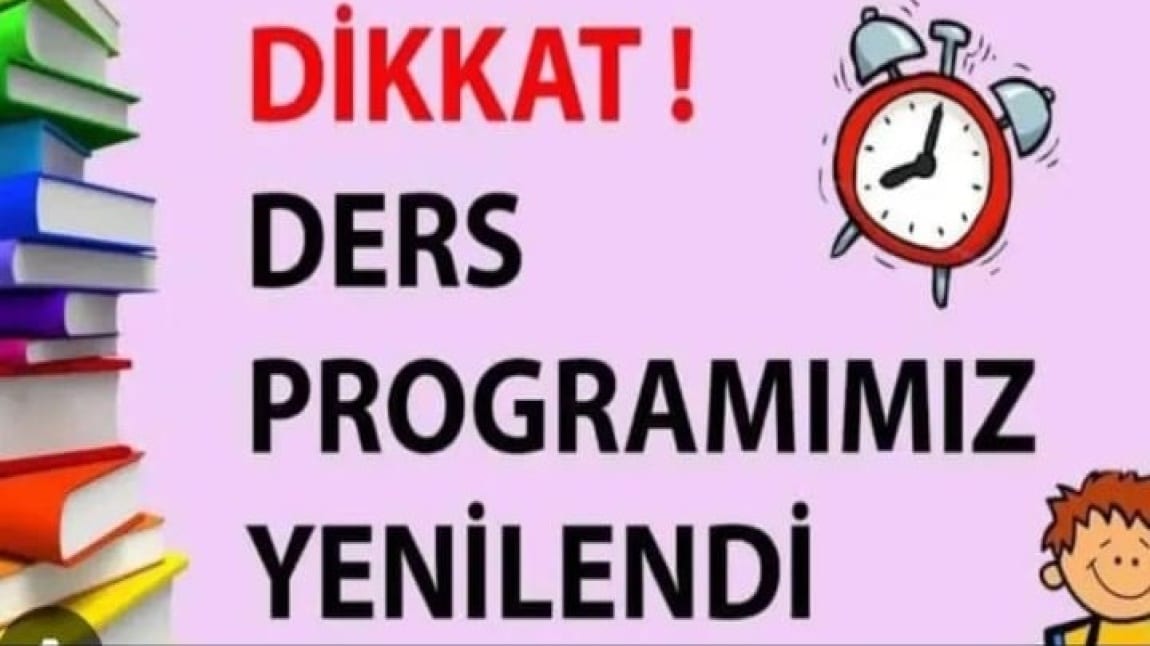 2. DÖNEM DERS PROGRAMIMIZ YENİLENDİ.